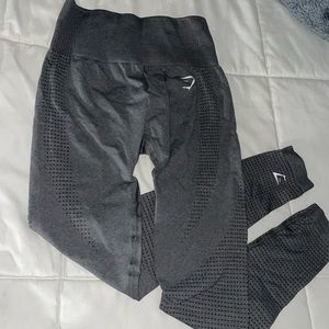 Charcoal Marl Vital Seamless 2.0 Gymshark Leggings